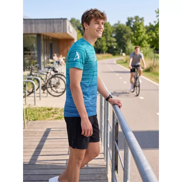  Prémium férfi póló ALTISPORT VOJ/ALM031TR01 SMARAGD/KÉK 