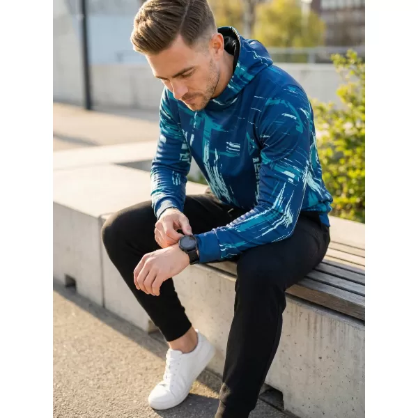  Prémium férfi pulóver ALTISPORT VOJ/ALM010MI01 SMARAGD/KÉK 