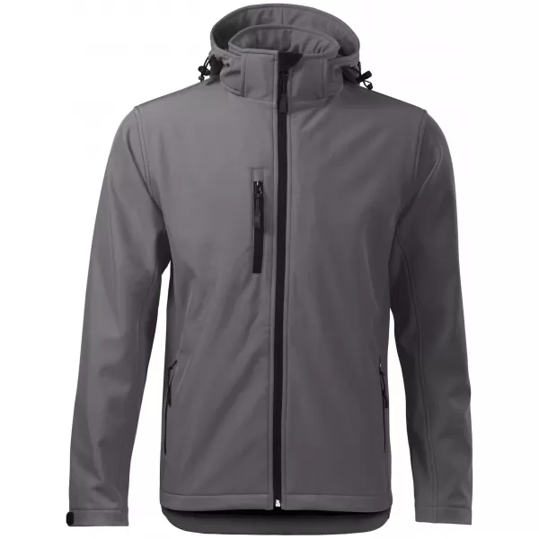  Férfi softshell kabát ALTISPORT NP/ALM225 SÖTÉTSZÜRKE KIEMELÉSEK 