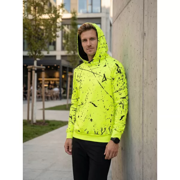  Férfi prémium funkcionális pulóver ALTISPORT VOJ/ALM034MI01 NEON SÁRGA 