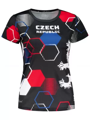 Prémium funkcionális női póló ALTISPORT x CZE VOJ/ALW036TR01 HATSZÖGLETŰ FEKETE