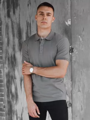 Mens t -phirt gallérral DSTREET PX0599 SÖTÉTKÉK