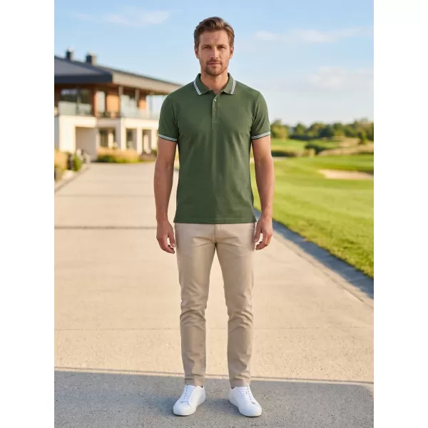  Férfi póló ALTISPORT NP/ALM921 KHAKI 
