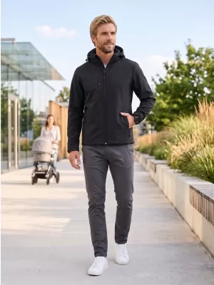 Férfi softshell kabát ALTISPORT NP/ALM225 FEKETE