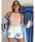 Rövidnadrág DSTREET SHINEWEAR SY0339 FEHÉR