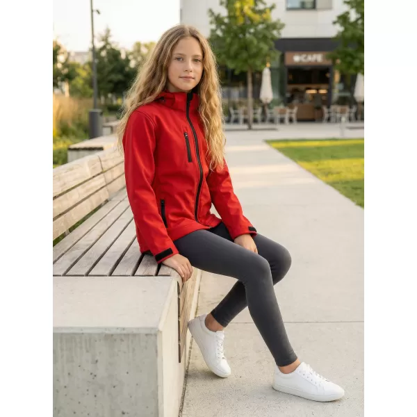  Gyermek softshell kabát ALTISPORT NP/ALK535 PIROS 
