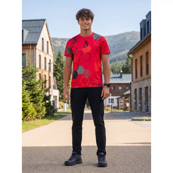  Férfi funkcionális prémium póló ALTISPORT VOJ/ALM037TR01 PIROS 