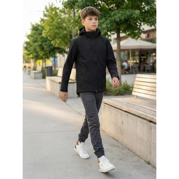  Gyermek softshell kabát ALTISPORT NP/ALK535 FEKETE 