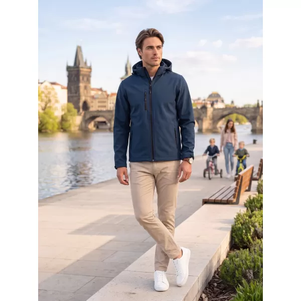  Férfi softshell kabát ALTISPORT NP/ALM225 SÖTÉTKÉK 