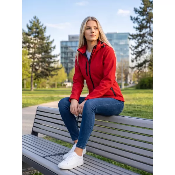  Női softshell kabát ALTISPORT NP/ALW125 PIROS 