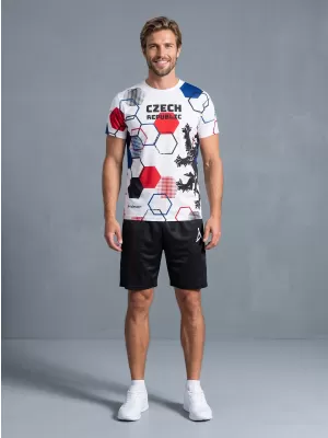 Férfi prémium funkcionális póló ALTISPORT x CZE VOJ/ALM036TR01 HEXA FEHÉR