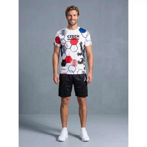  Férfi prémium funkcionális póló ALTISPORT x CZE VOJ/ALM036TR01 HEXA FEHÉR 