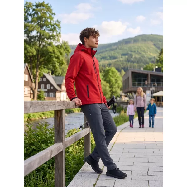  Férfi softshell kabát ALTISPORT NP/ALM225 PIROS 