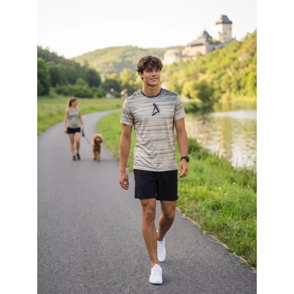  Prémium férfi póló ALTISPORT VOJ/ALM031TR01 FEKETE BARNA 