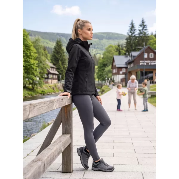 Női softshell kabát ALTISPORT NP/ALW125 FEKETE 