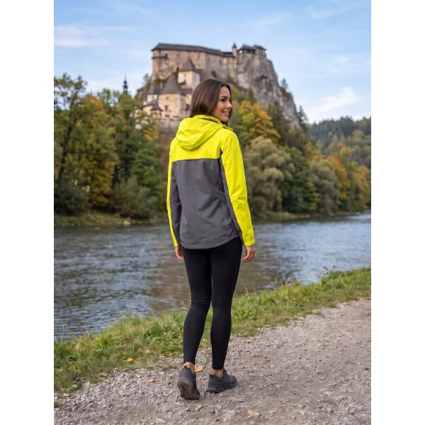  Női kabát ALTISPORT NoPrint NP/ALW965 NEON SÁRGA 