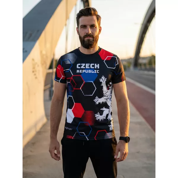  Férfi prémium funkcionális póló ALTISPORT x CZE VOJ/ALM036TR01 HEXA ARC 