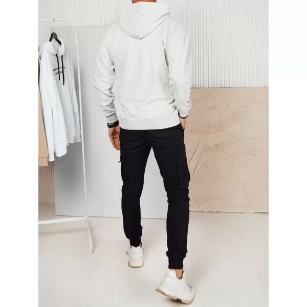 Férfi pulóver DSTREET BX5724 VILÁGOSSZÜRKE 