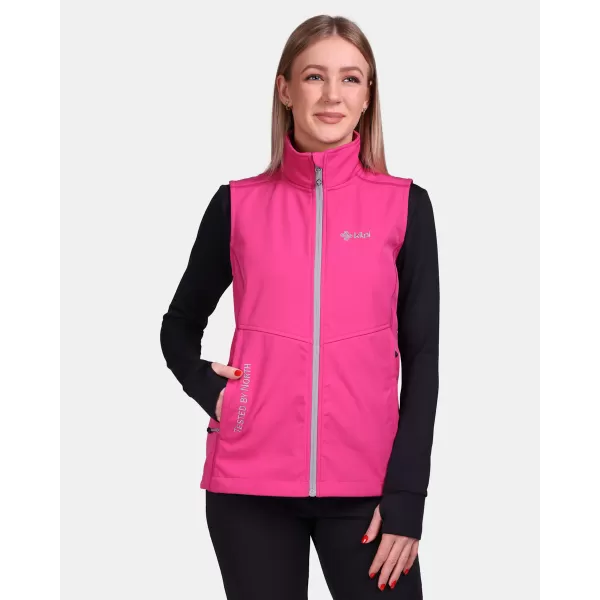  Női softshell mellény KILPI SOIL-W VL0113KI RÓZSASZÍN 
