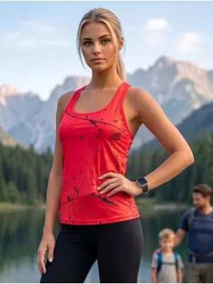 Prémium funkcionális női felső ALTISPORT VOJ/ALW034TIL01 PIROS