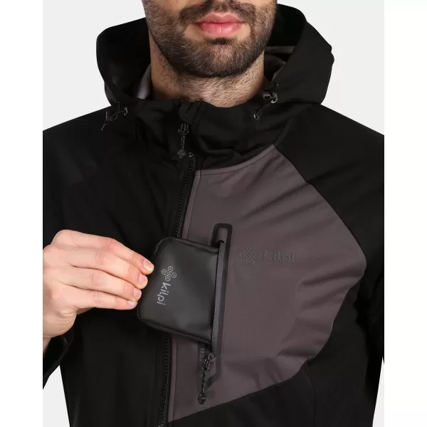  Férfi softshell kabát KILPI BELTRA-M VM0107KI FEKETE 