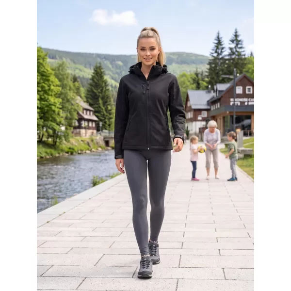  Női softshell kabát ALTISPORT NP/ALW125 FEKETE 
