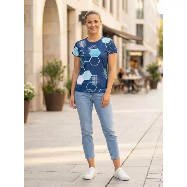  Prémium funkcionális női póló ALTISPORT VOJ/ALW037TR01 SÖTÉTKÉK 