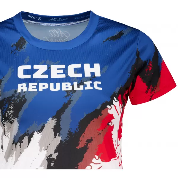  Prémium funkcionális női póló ALTISPORT x CZE VOJ/ALW036TR01 CSÍKOK 