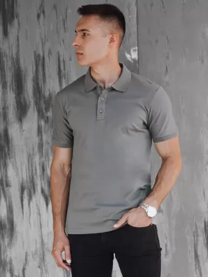 Mens t -phirt gallérral DSTREET PX0599 SÖTÉTKÉK