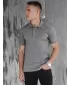 Mens t -phirt gallérral DSTREET PX0599 SÖTÉTKÉK