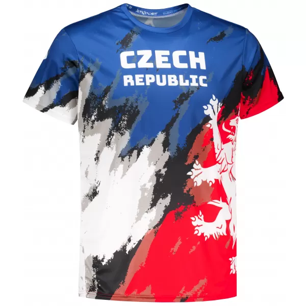  Férfi prémium funkcionális póló ALTISPORT x CZE VOJ/ALM036TR01 CSÍKOK 