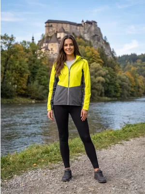 Női kabát ALTISPORT NoPrint NP/ALW965 NEON SÁRGA