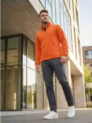 Férfi polár pulóver ALTISPORT NP/ALM105 NARANCS