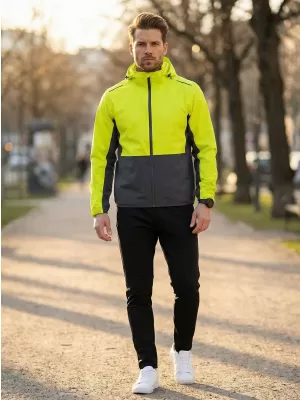 Férfi dzseki ALTISPORT NoPrint NP/ALM835 NEON SÁRGA