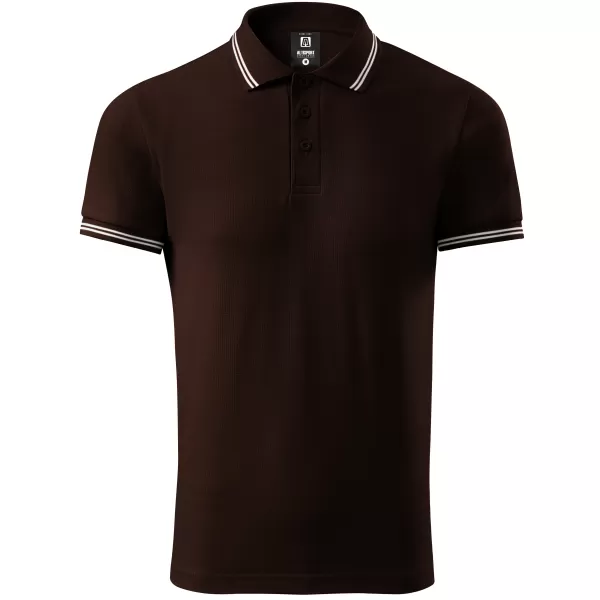  Férfi póló gallérral ALTISPORT NP/ALM921 KÁVÉ 