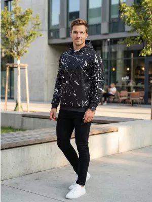 Férfi prémium funkcionális pulóver ALTISPORT VOJ/ALM034MI01 FEKETE