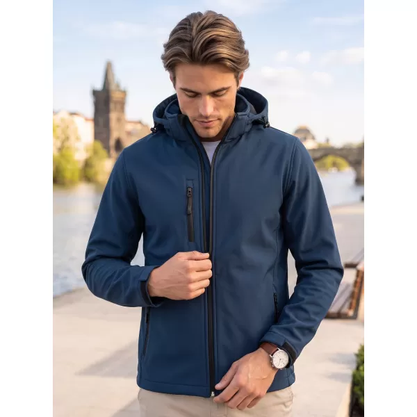  Férfi softshell kabát ALTISPORT NP/ALM225 SÖTÉTKÉK 