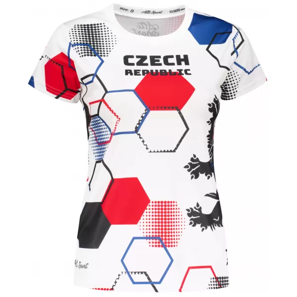  Prémium funkcionális női póló ALTISPORT x CZE VOJ/ALW036TR01 HEXA FEHÉR 