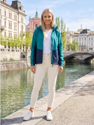 Női kabát ALTISPORT NoPrint NP/ALW935 SMARAGD