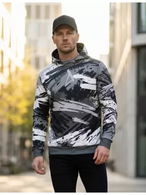 Prémium férfi pulóver ALTISPORT VOJ/ALM014MI01 FEKETE SZÜRKE