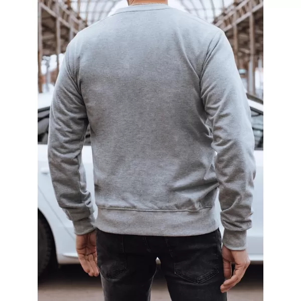  Férfi pulóver DSTREET BX5737 VILÁGOSSZÜRKE 