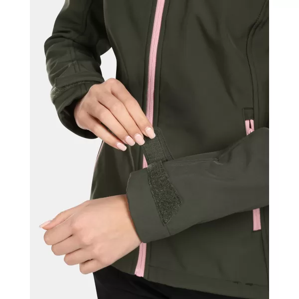  Női softshell kabát KILPI RAVIA-W VL0109KI SÖTÉTZÖLD 