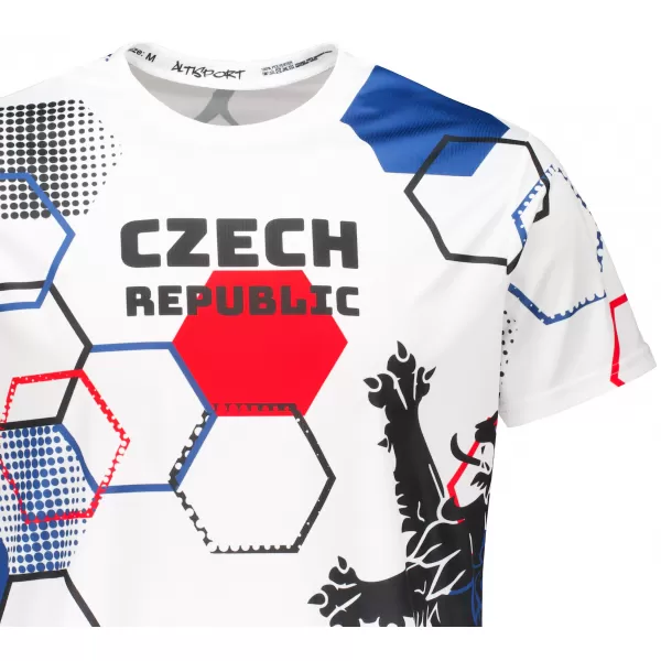  Férfi prémium funkcionális póló ALTISPORT x CZE VOJ/ALM036TR01 HEXA FEHÉR 