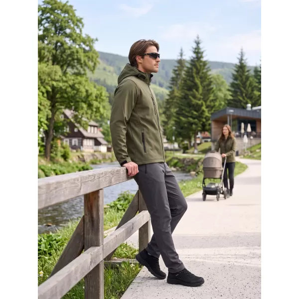  Férfi softshell kabát ALTISPORT NP/ALM225 KATONAI 