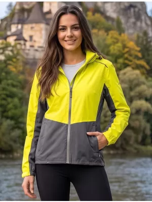 Női kabát ALTISPORT NoPrint NP/ALW965 NEON SÁRGA