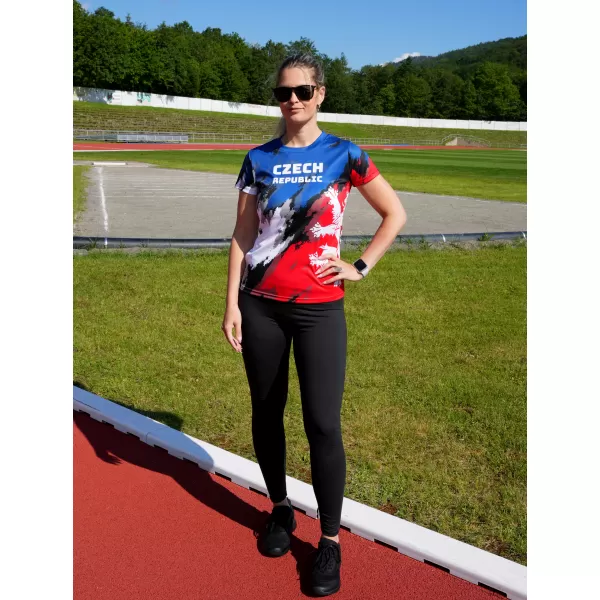 Prémium funkcionális női póló ALTISPORT x CZE VOJ/ALW036TR01 CSÍKOK 