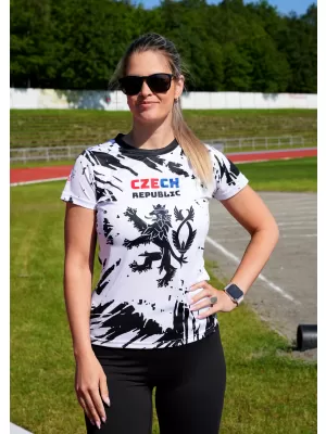 Prémium funkcionális női póló ALTISPORT x CZE VOJ/ALW036TR01 ABSZTRAKCIÓ