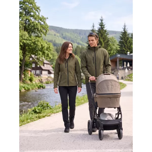  Férfi softshell kabát ALTISPORT NP/ALM225 KATONAI 
