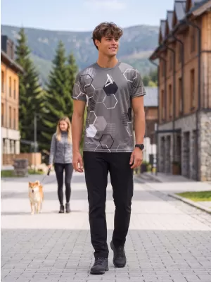 Férfi funkcionális prémium póló ALTISPORT VOJ/ALM037TR01 SZÜRKE