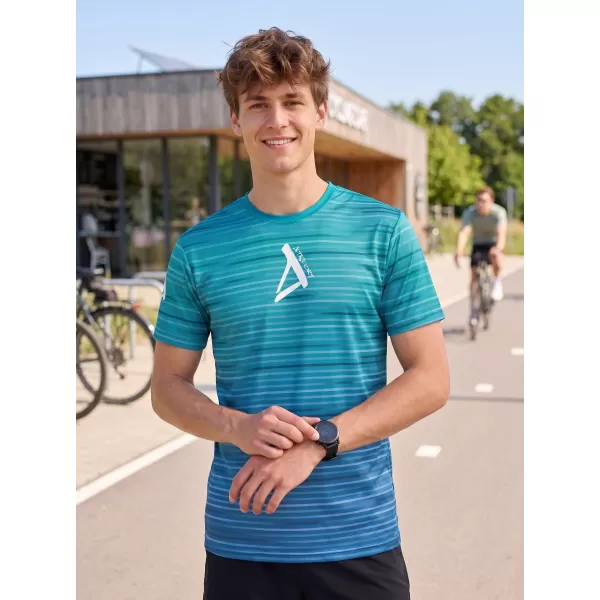  Prémium férfi póló ALTISPORT VOJ/ALM031TR01 SMARAGD/KÉK 